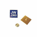 Square Shape Soft Enamel JW.org Metal Lapel Pins Gold Plated Butterfly Clutch Badge Pins